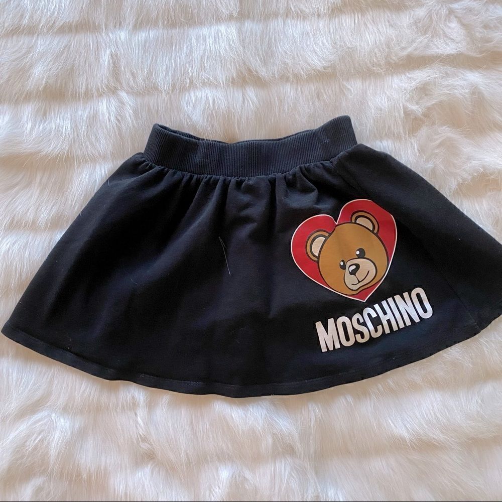 Moschino Kid Hearted Bear Skirt (10)